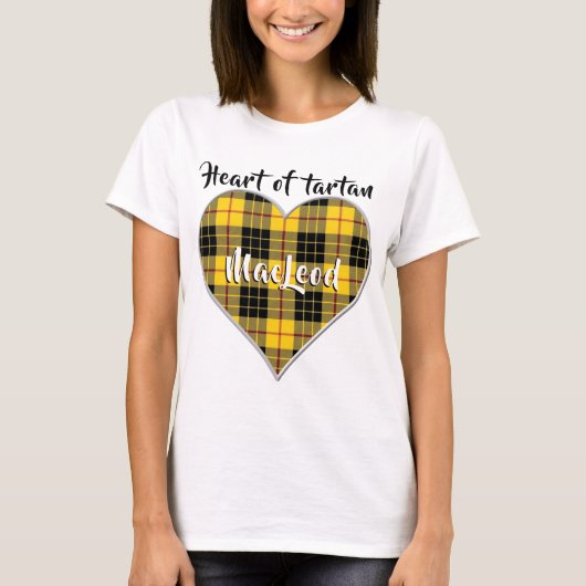 Herz von Tartan Clan MacLeod von Lewis Kariert T-Shirt (Vorderseite)