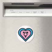 Herz von Trans Pride Magnet (In Situ (Geschirrspüler))
