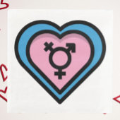 Herz von Trans Pride Napkins Serviette