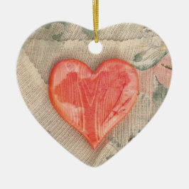 Herz von Weihnachten Keramik Ornament