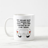 Herz Vs Trunk Funny Mug Kaffeetasse (Links)