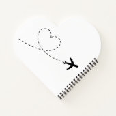 Herz W sehe ich aus, als ob ich eine Fly Economy-s Notizblock (Rückseite)