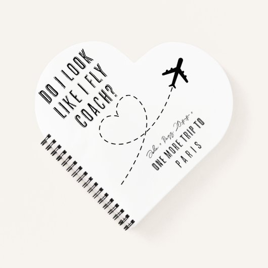 Herz W sehe ich aus, als ob ich eine Fly Economy-s Notizblock (Vorderseite)