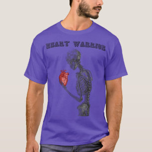 Herz-Warrior Skeletton Menschliche Herzerkrankung T-Shirt