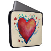 Herz Wasserfarben Art Neopren Laptop Schläfchen 15 Laptopschutzhülle (Vorne Rechts)