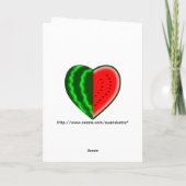 (Herz-) Wassermelone I Karte (Rückseite)