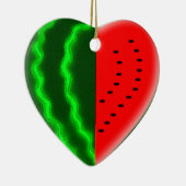 (Herz-) Wassermelone I Keramik Ornament (Rechts)