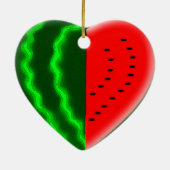 (Herz-) Wassermelone I Keramik Ornament (Hinten)