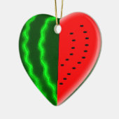 (Herz-) Wassermelone I Keramik Ornament (Links)