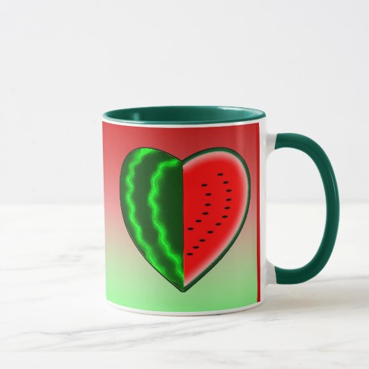 (Herz-) Wassermelone I Tasse (Rechts)