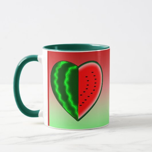 (Herz-) Wassermelone I Tasse (Links)