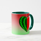 (Herz-) Wassermelone I Tasse (VorderseiteRechts)