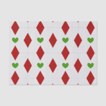 Herz Weihnachts-Tissue-Papier | Festliche Geschenk