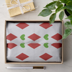 Herz Weihnachts-Tissue-Papier Festliche Geschenk Seidenpapier