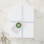 Herz-Weihnachtskranz Geschenkanhänger (Mit Garn)
