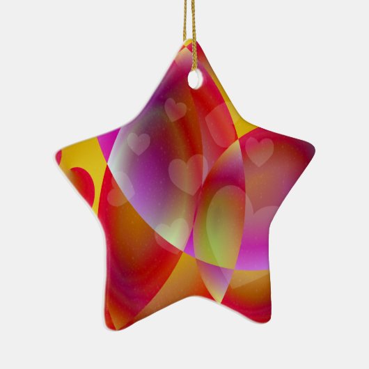 Herz Whimsy Star Ornament (Rechts)
