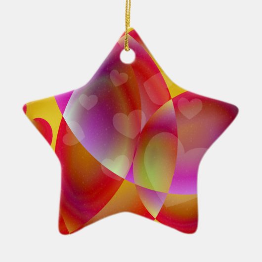 Herz Whimsy Star Ornament (Vorne)