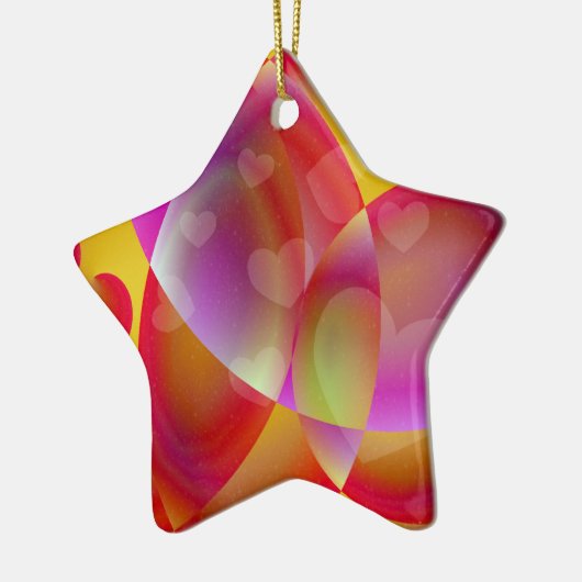 Herz Whimsy Star Ornament (Links)
