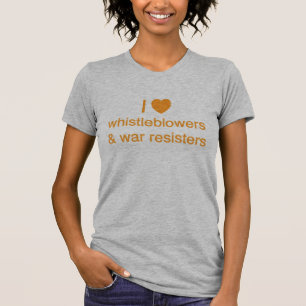 (Herz) Whistleblowers I und Kriegs-Gegner T-Shirt