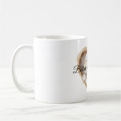 Herz White Floral Kaffeetasse (Links)