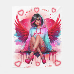 Herz & Wings: Street Angel Fleecedecke