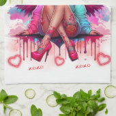 Herz & Wings: Street Angel Geschirrtuch (Gefaltet)