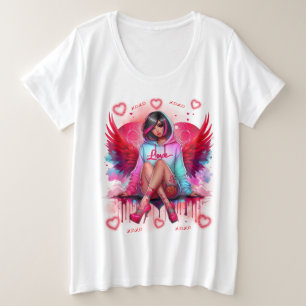 Herz & Wings: Street Angel Große Größe T-Shirt