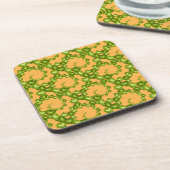 Herz-Wirbel, Green-Orange-UNTERSETZER-SET Untersetzer (Linke Seite)