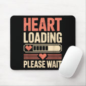Herz wird geladen, bitte warten Retro Xel Valentin Mousepad (Mit Mouse)