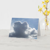 Herz-Wolke 1 Karte (Gelbe Blume)