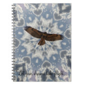 Herz-Wolken-Rot angebundene Notizblock (Vorderseite)