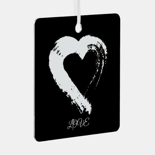 Herz XOXO Car Ornament (Vorderseite Rechts)