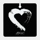 Herz XOXO Car Ornament (Vorderseite)