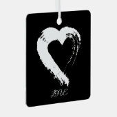 Herz XOXO Car Ornament Aus Metall (Vorderseite Rechts)