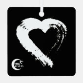 Herz XOXO Car Ornament Aus Metall (Rückseite)