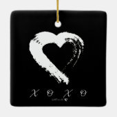 Herz XOXO Ornament (Rückseite)