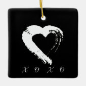 Herz XOXO Ornament (Vorderseite)