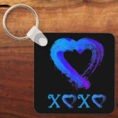 Herz-XOXO-Schlüsselkette Schlüsselanhänger (Vorderseite)