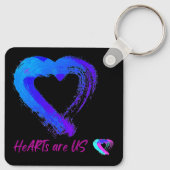 Herz-XOXO-Schlüsselkette Schlüsselanhänger (Rückseite)