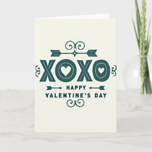 Herz Xoxo Valentinstagskarte Karte