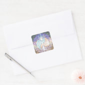 Herz, Yang, Baum des Lebens von Amelia Carrie Quadratischer Aufkleber (Umschlag)