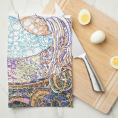 Herz, yin Yang, Baum des Lebens durch Amelia Handtuch (Viertel Falte)