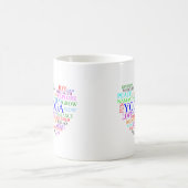 Herz-Yoga-Tasse - Einzigartige Yoga-Geschenke Tasse (Mittel)