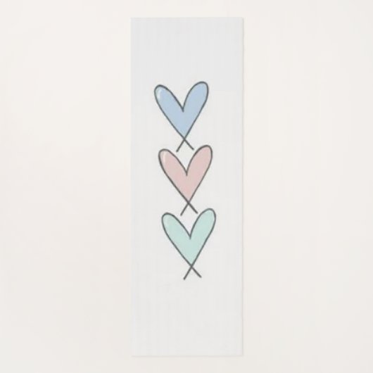 Herz Yogamatte (Rückseite)