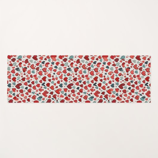 Herz Yogamatte (Vorderseite (Horizontal))