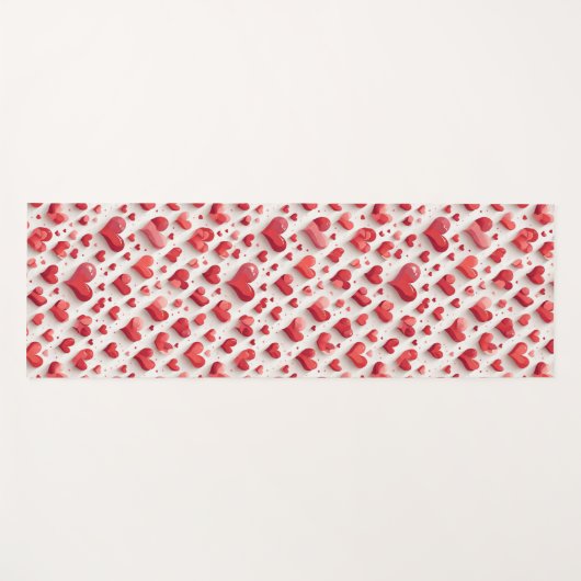 Herz Yogamatte (Vorderseite (Horizontal))