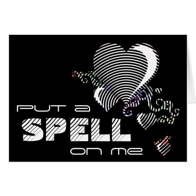 Herz zaubern. Zauber auf mich. (Vorderseite (Horizontal))