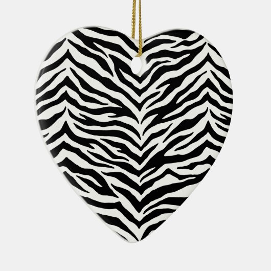 Herz Zebra Ornament (Rechts)