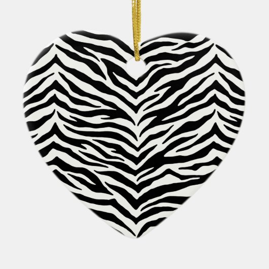 Herz Zebra Ornament (Vorne)