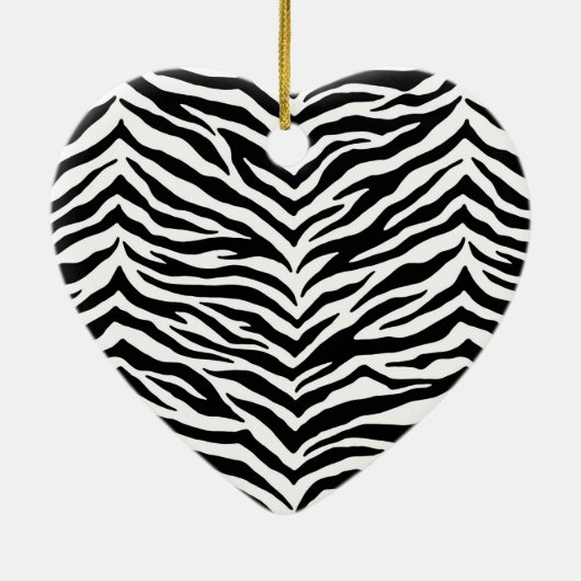 Herz Zebra Ornament (Hinten)